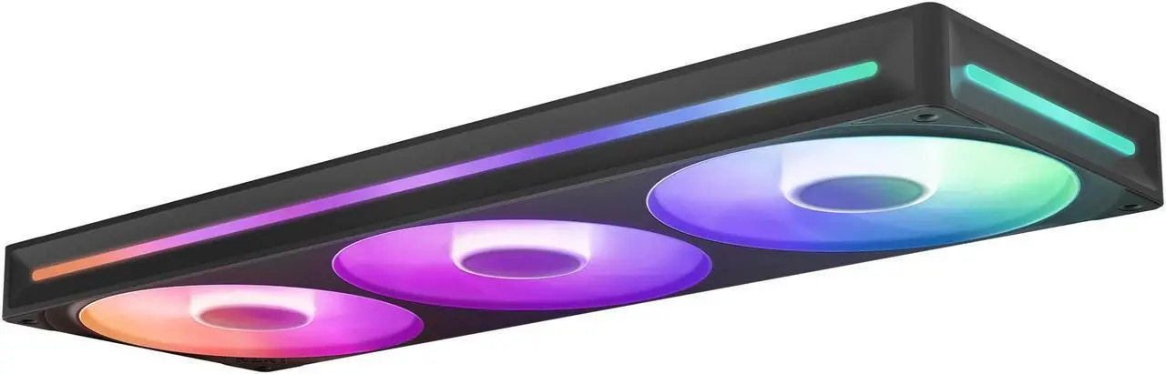 Комплект вентилатори NZXT F360 Black RGB Core - image 2