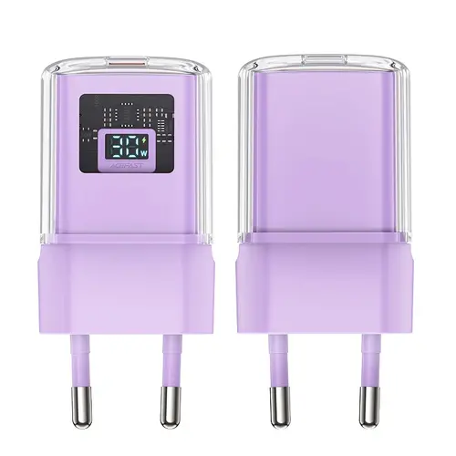 Acefast Универсално зарядно за стена Charger Wall GaN PD30W - A53 - USB-C x 1, Purple - image 2