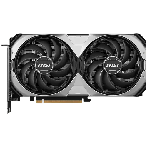 MSI Video Card Nvidia RTX 4070 VENTUS 2X E1 12G OC, 12GB GDDR6, 192bit, 20Gbps Memory speed, Boost: 2505 MHz, 5888 CUDA Cores, 3x DP 1.4a, HDMI 2.1a, RAY TRACING, Dual Fan, 1x 8pin, 650W Recommended PSU, 3Y - image 1