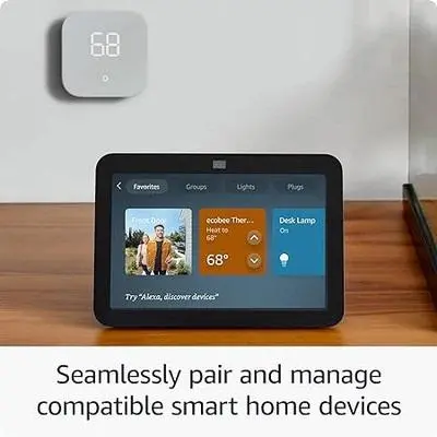 Смарт тонколона Amazon Echo Show 8 (Gen 3), Сензорен екран, Гласов асистент, Черен - image 2