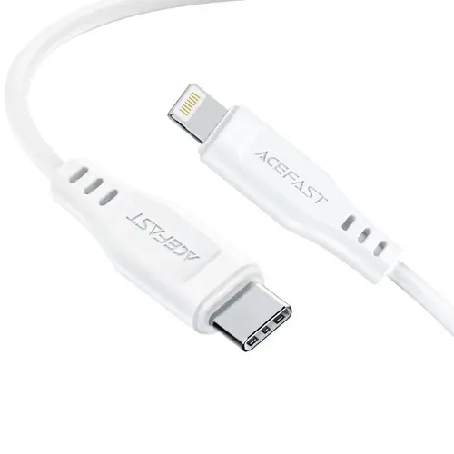 Acefast Кабел USB-C to Lightning Cable 30W 1.20m MFI Certified TPE - C3-01 - White - image 1