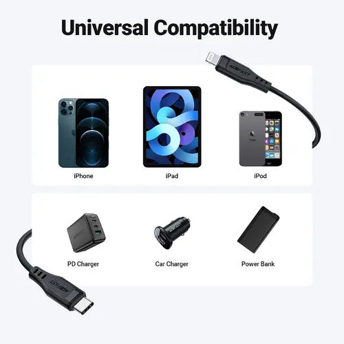 Acefast Кабел USB-C to Lightning Cable 30W 1.20m MFI Certified TPE - C3-01 - White - image 4