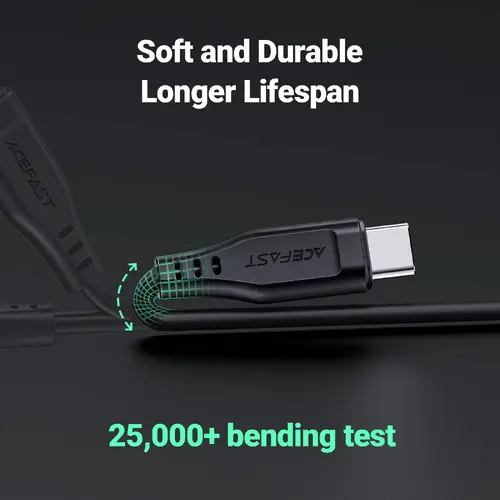 Acefast Кабел USB-C to Lightning Cable 30W 1.20m MFI Certified TPE - C3-01 - White - image 5