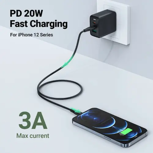 Acefast Кабел USB-C to Lightning Cable 30W 1.20m MFI Certified TPE - C3-01 - White - image 6