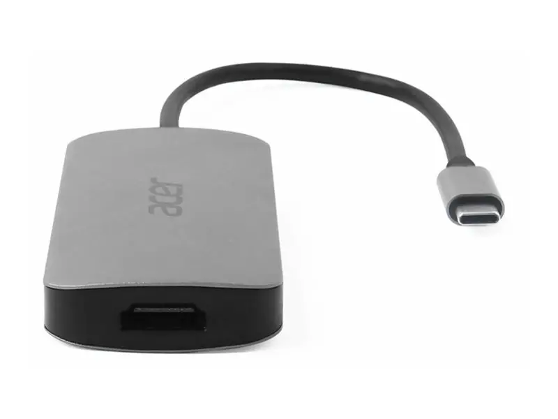 Stație de andocare, Acer 7in1 Type C dongle: 1 x HDMI, 3 x USB3.2, 1 x SD/TF, 1 x PD, Viteză de transmisie a datelor de până la 5Gbps