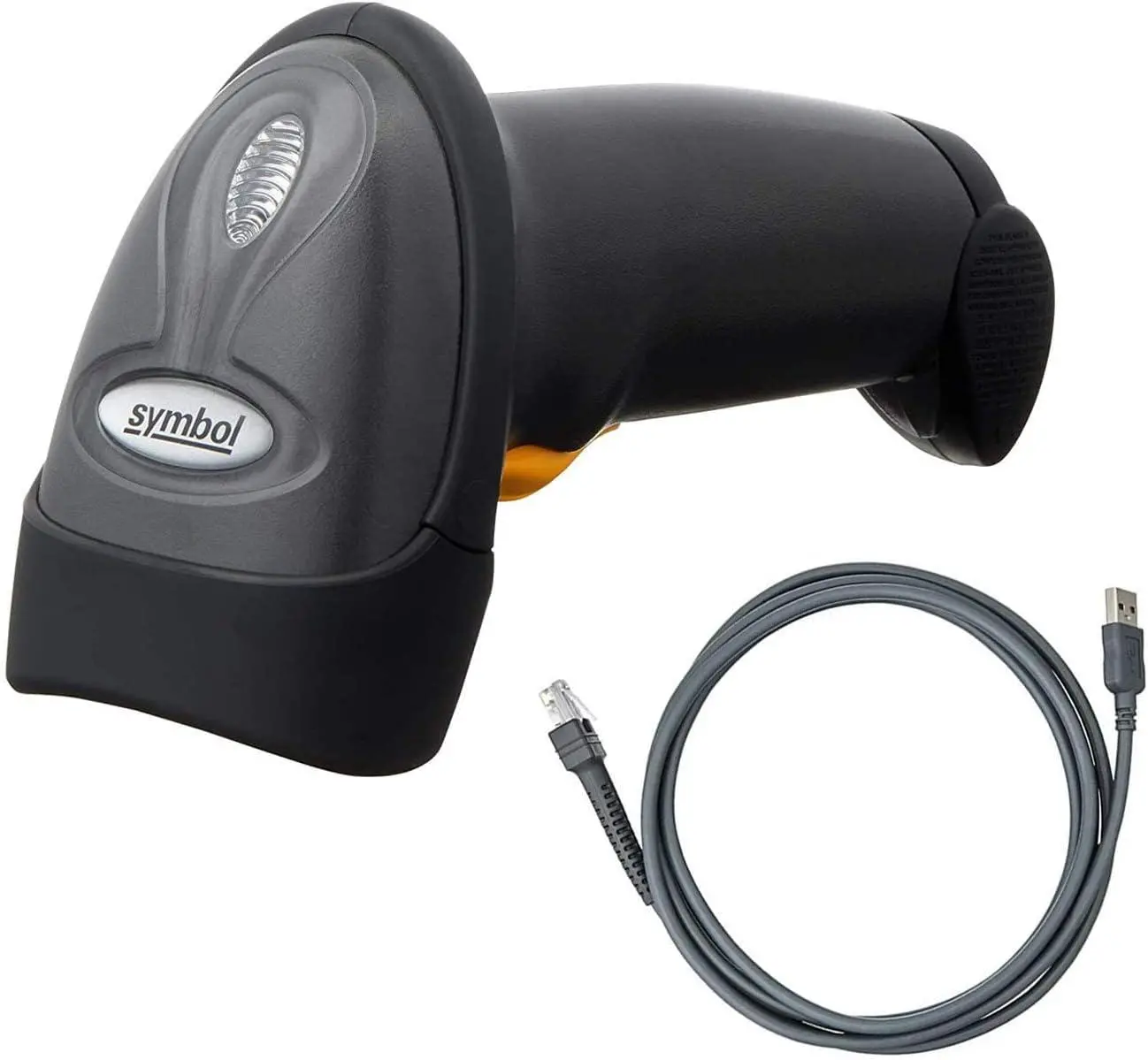 Σαρωτής barcode Symbol LS2208, Καλώδιο και βάση - image 3