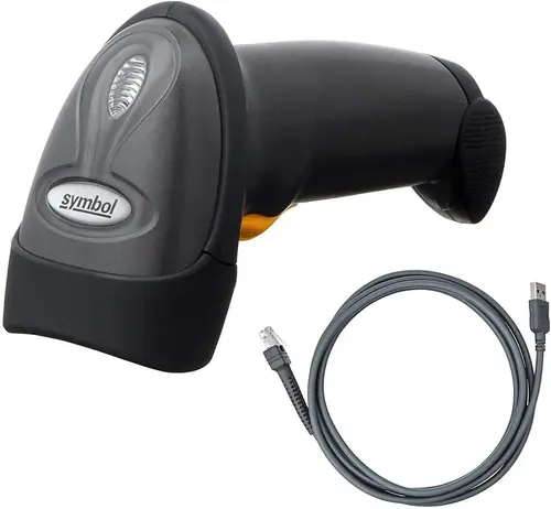 Σαρωτής barcode Symbol LS2208, Καλώδιο και βάση - 4