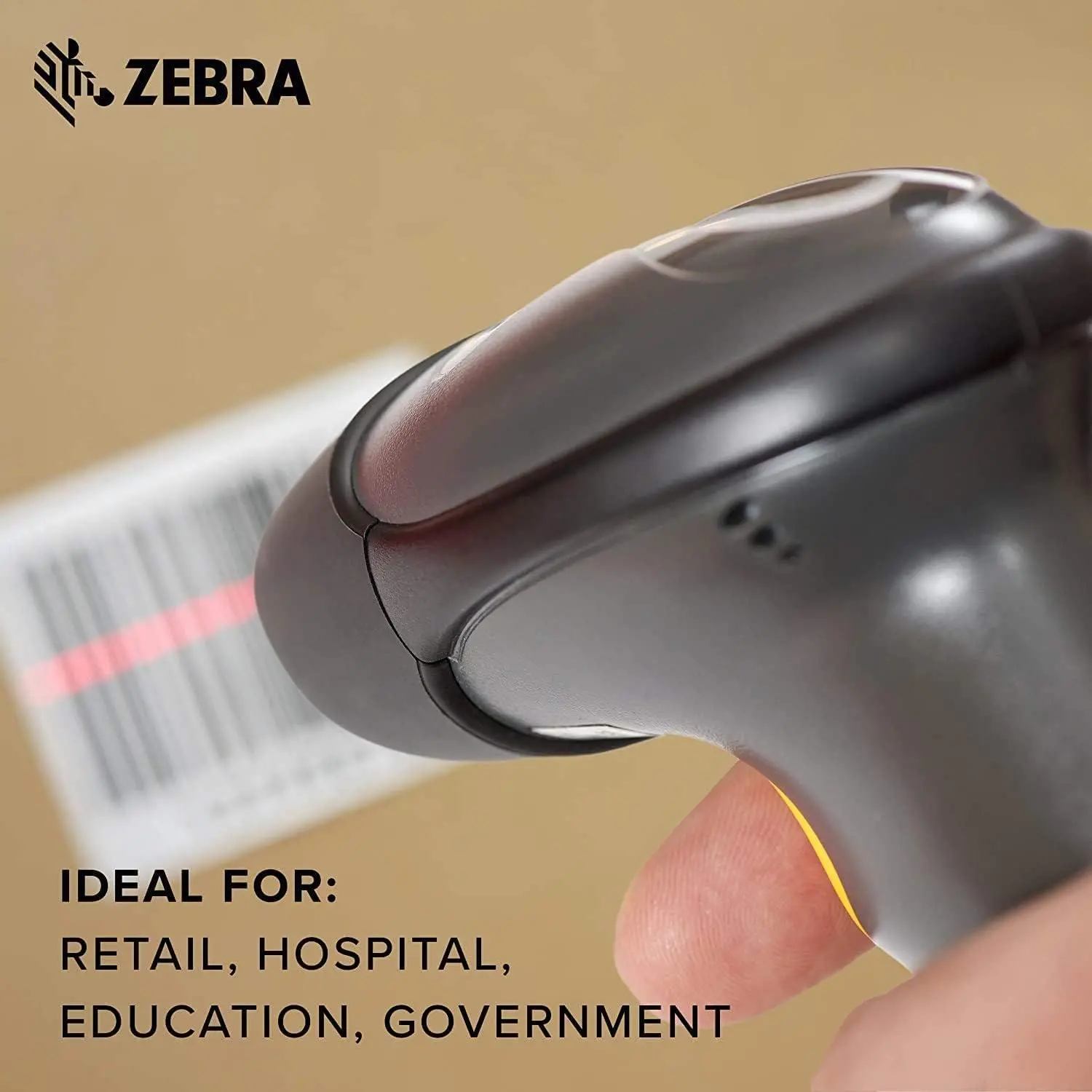 Σαρωτής barcode Symbol LS2208, Καλώδιο και βάση - image 5