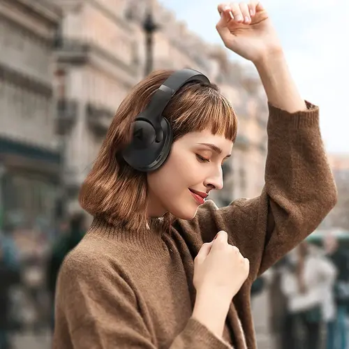 Acefast безжични шумоизолиращи слушалки Active Noise Canceling Wireless Headphones - H4 Black - image 4