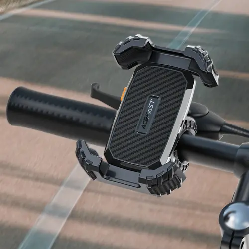Acefast Suport de telefon pentru bicicletă - antiderapant, cu absorbție a șocurilor - D23 - Negru - 6