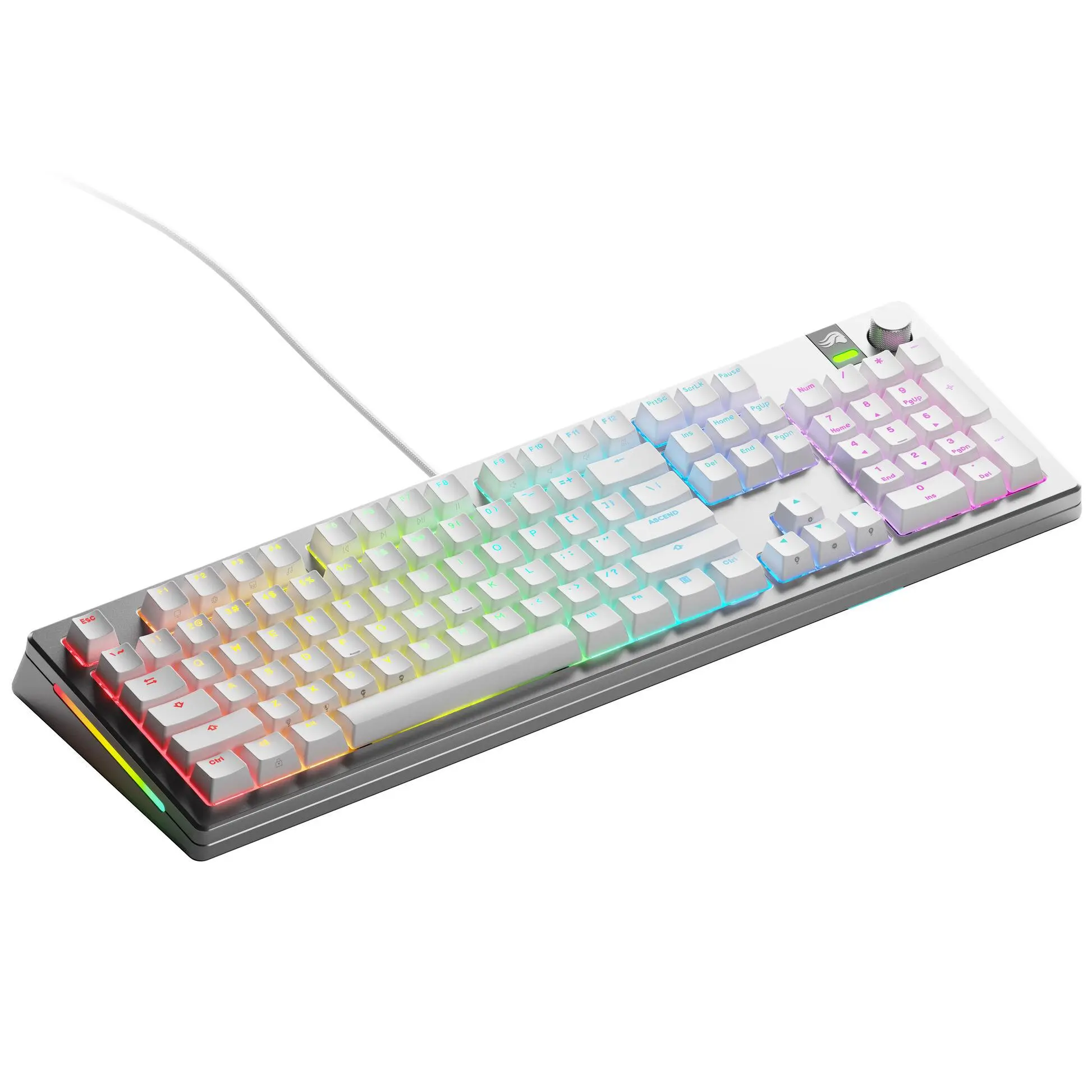 Геймърска механична клавиатура Glorious GMMK 3 Pro 100% Silver - Fox Linear Switches - image 1