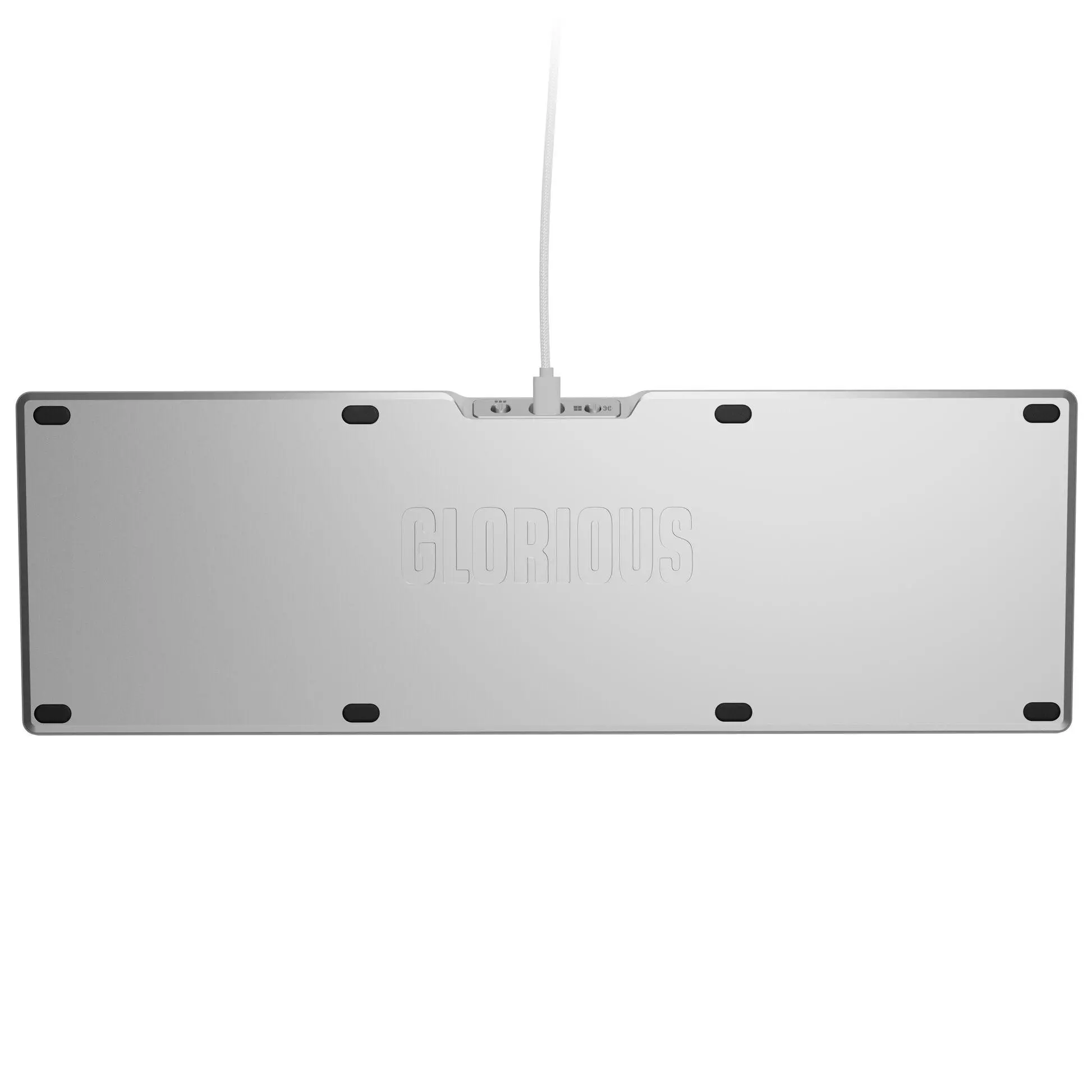 Геймърска механична клавиатура Glorious GMMK 3 Pro 100% Silver - Fox Linear Switches - image 4