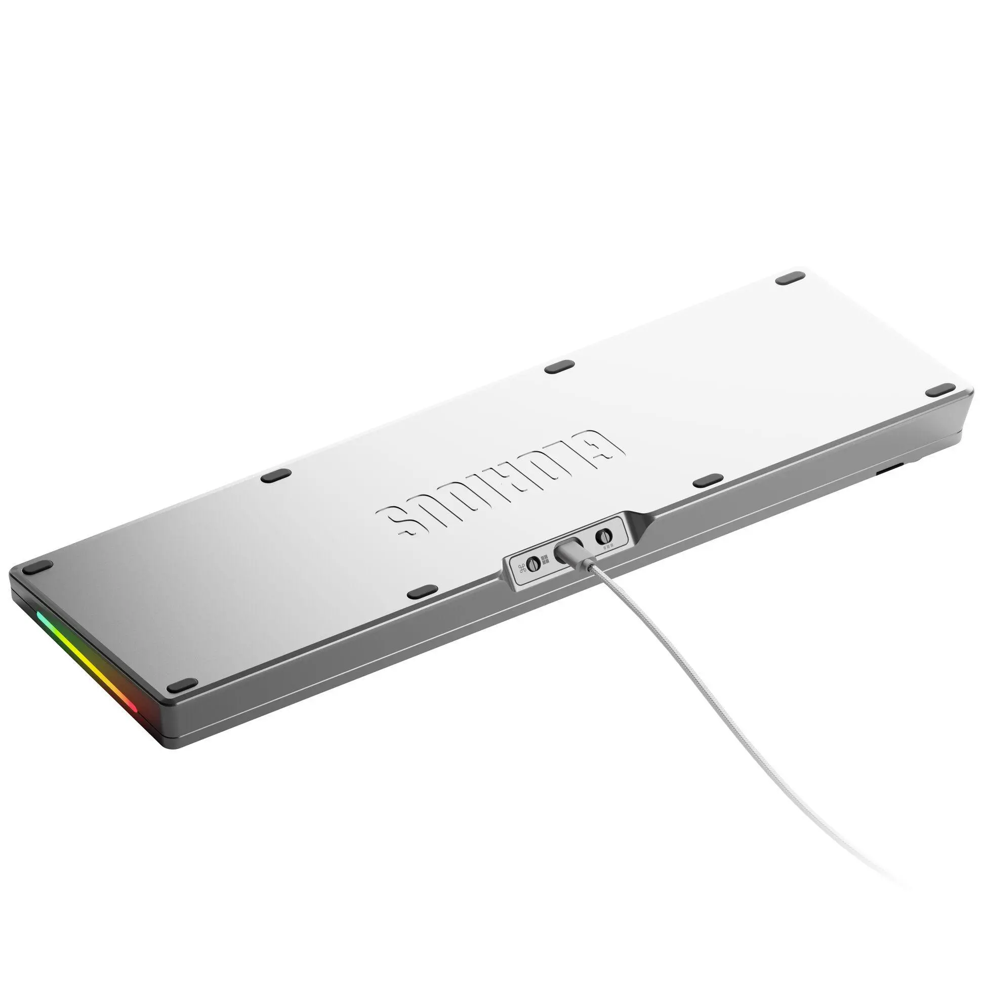 Геймърска механична клавиатура Glorious GMMK 3 Pro 100% Silver - Fox Linear Switches - image 5