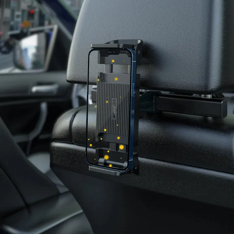 Acefast βάση τηλεφώνου/tablet αυτοκινήτου Car Headrest Phone/Tablet Holder - D8 Μαύρο - image 6