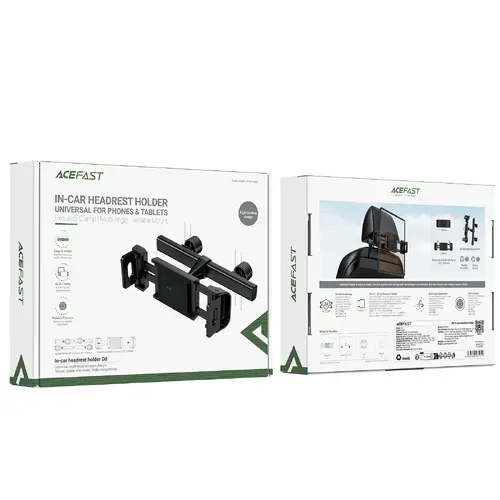 Acefast βάση τηλεφώνου/tablet αυτοκινήτου Car Headrest Phone/Tablet Holder - D8 Μαύρο - 8