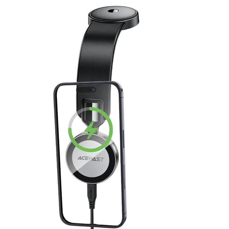 Acefast Стойка за телефон за кола Car phone holder - Magnetic Charging, 360 degree - D37 Black - image 1