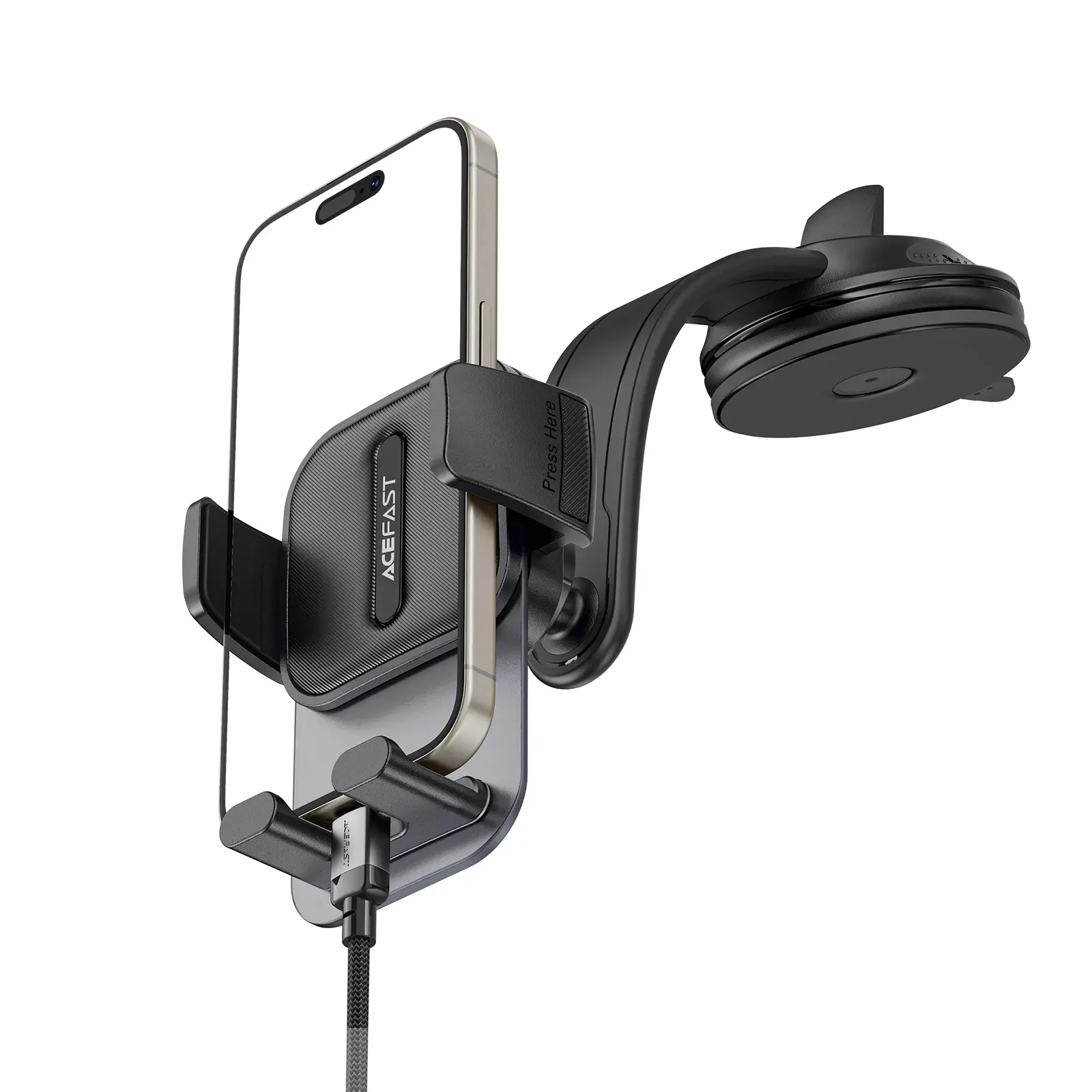 Acefast Βάση κινητού αυτοκινήτου Car phone holder - 360 degree - D26 Μαύρο - image 3
