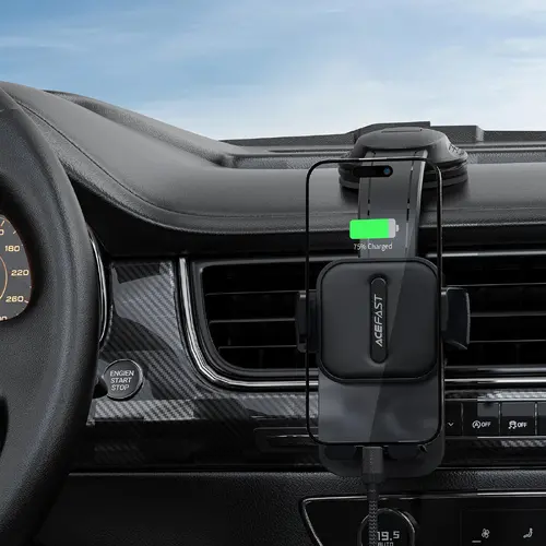 Acefast Βάση κινητού αυτοκινήτου Car phone holder - 360 degree - D26 Μαύρο - 5