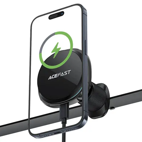 Acefast Стойка за телефон за кола Car phone holder - for Air vent, Wireless Magnetic Wireless Charging - D31 - Black - image 3