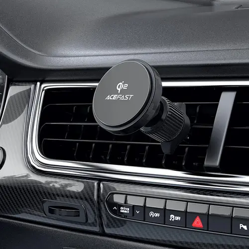Acefast Стойка за телефон за кола Car phone holder - for Air vent, Magnetic Qi2 Wireless Charging - D33 Qi2 - Black - image 3