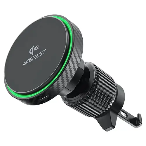 Acefast Стойка за телефон за кола Car phone holder - for Air vent, Magnetic Qi2 Wireless Charging - D33 Qi2 - Black