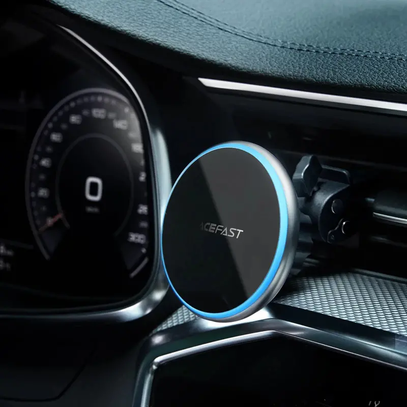 Acefast Стойка за телефон за кола Car phone holder - for Air vent, Wireless Magnetic Wireless Charging - D3 - Silver - image 5