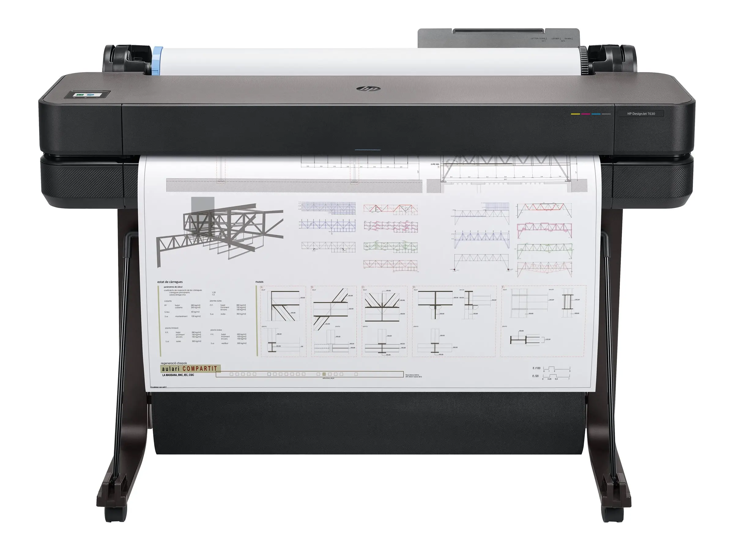 HP DesignJet T630 36inch LFP 2025 Colour Ink-Jet A0 ANSI D Roll 91.4cmx45.7 m 2400x1200dpi 0.5 min/page USB LAN Wi-Fi - image 6