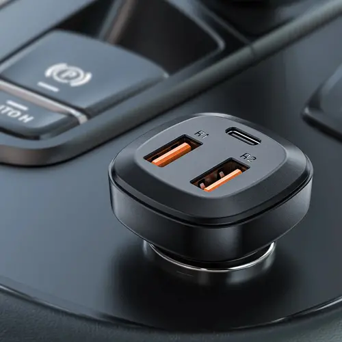 Acefast зарядно за кола Fast Charger Car PD3.0 66W - B9 - USB-C x 1, USB-A x 2, Black - image 3