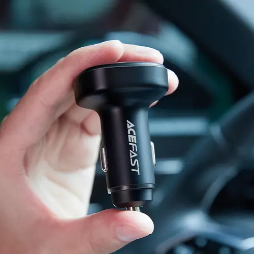 Acefast зарядно за кола Fast Charger Car PD3.0 66W - B9 - USB-C x 1, USB-A x 2, Black - image 5