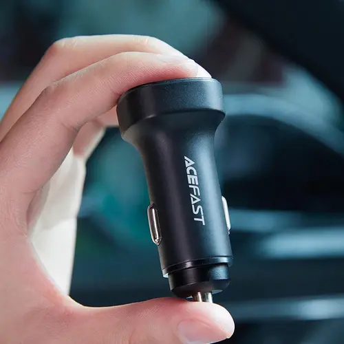 Acefast зарядно за кола Fast Charger Car PD3.0 72W - B2 - USB-C x 2, Black - image 4