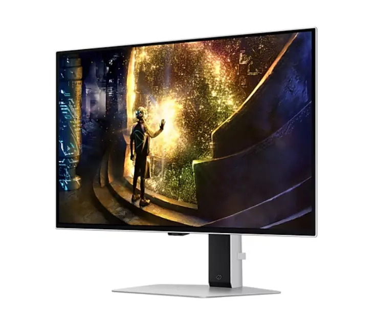 Οθόνη, Samsung 27DG610 27" Odyssey G6 Smart, OLED, 240 Hz, 1 ms GTG, 2560x1440, DP 1.4, 2xHDMI 2.1, 2xUSB, Wi-Fi, Bluetooth, Tizen, Ασημί - image 2