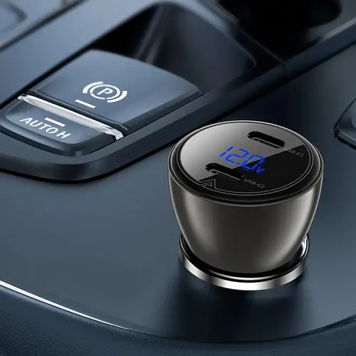 Acefast зарядно за кола Fast Charger Car PD3.0 60W - B10 - USB-C x 2, Metal, Black - image 3