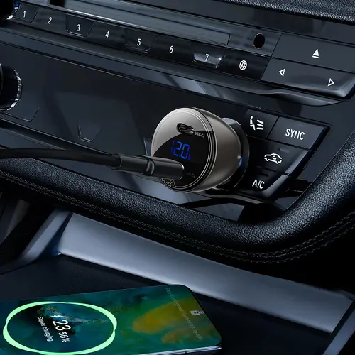 Acefast зарядно за кола Fast Charger Car PD3.0 60W - B10 - USB-C x 2, Metal, Black - image 4
