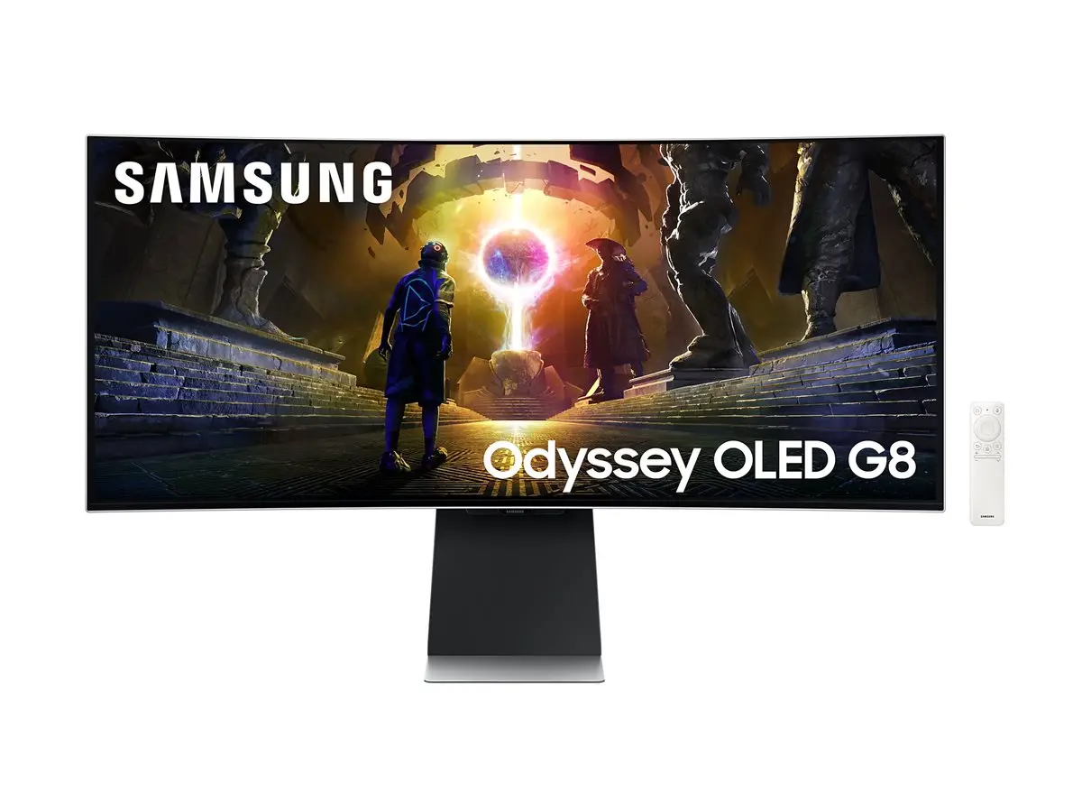 Monitor, Samsung LS34DG850, 34'' CURVED Odyssey G8 OLED, 1800R, 175 Hz, 0.1 ms GTG, 21:9, 3440 x 1440, Smart, 2xUSB C, Mini DP, Micro HDMI 2.1, Wi-Fi