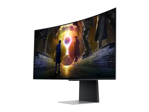 Monitor, Samsung LS34DG850, 34'' CURVED Odyssey G8 OLED, 1800R, 175 Hz, 0.1 ms GTG, 21:9, 3440 x 1440, Smart, 2xUSB C, Mini DP, Micro HDMI 2.1, Wi-Fi - 2