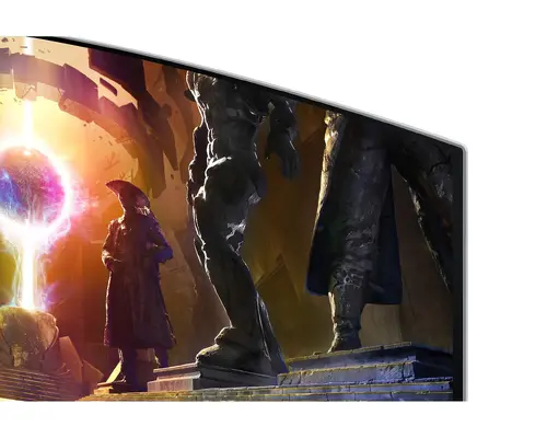 Монитор, Samsung LS34DG850, 34'' CURVED Odyssey G8 OLED, 1800R, 175 Hz, 0.1 ms GTG, 21:9, 3440 x 1440, Smart, 2xUSB C, Mini DP, Micro HDMI 2.1, Wi-Fi 5, BT 5.2, Speakers, 178°/178°, Silver - image 2