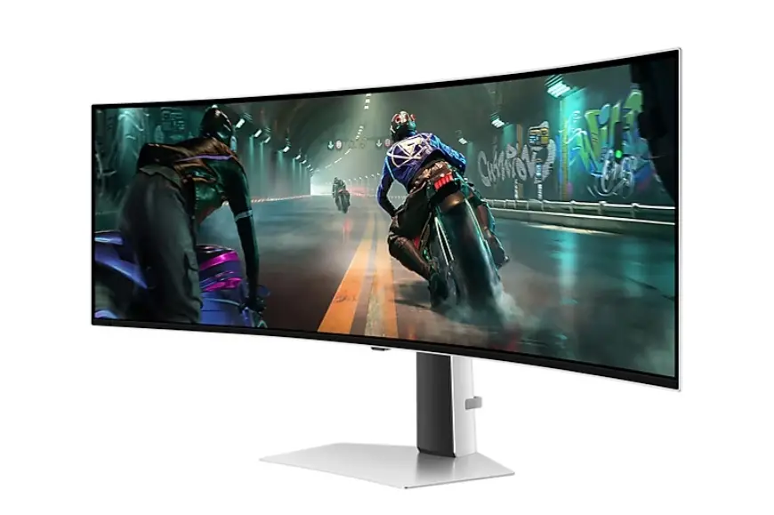 Монитор, Samsung LS49DG910, 49" Odyssey G9 GAMING, Curved OLED, 1800R, 240Hz, Smart. 32:9, 5120 x 1440, Display Port , HDMI,Micro HDMI, USB Hub, Silver - image 2