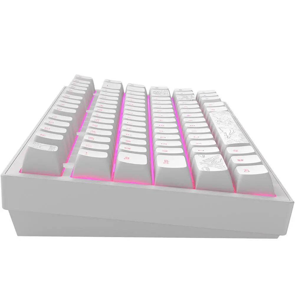 Tastatură mecanică de gaming Dark Project ALU81A Terra Nostra White RGB - image 3