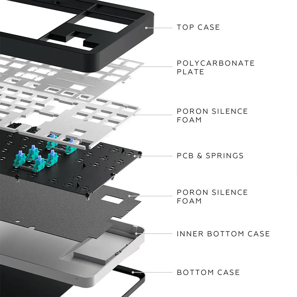 Μηχανικό gaming πληκτρολόγιο Dark Project ALU87B Bushido RGB - image 4