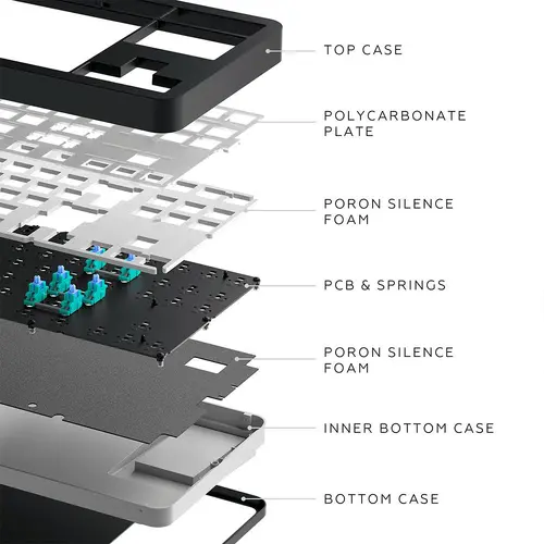 Tastatură mecanică gaming Dark Project ALU87B Bushido RGB - 5