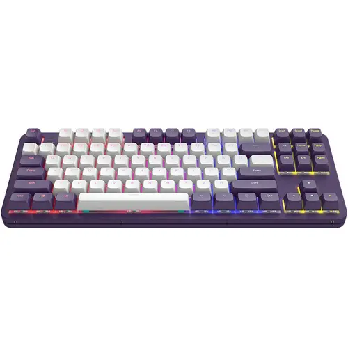 Геймърскa механична клавиатура Dark Project ALU87A Violet RGB - TKL - image 1