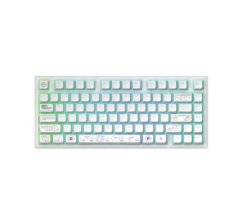 Ασύρματο gaming πληκτρολόγιο Dark Project ALU81A Terra Nova White RGB - 1