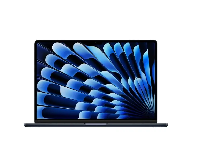 Лаптоп, Apple 15-inch MacBook Air: Apple M3 chip with 8-core CPU and 10-core GPU, 16GB, 256GB SSD - Midnight