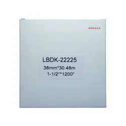 ЛЕНТА ЗА ЕТИКЕТНИ ПРИНТЕРИ BROTHER ТИП QP - CONTINUOUS PAPER TAPE - 38 mm x 30,48 m - DK22225 (DK-22225) - PNLB-22225 - NEOMAX