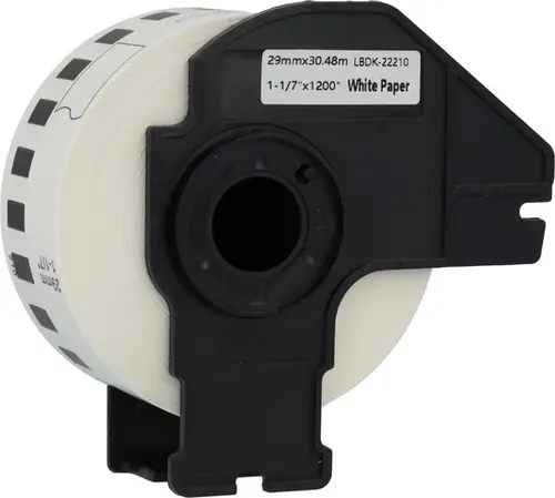 Bandă pentru imprimante de etichete BROTHER tip QL - bandă continuă de hârtie - 29 mm x 30,48 m - DK22210 (DK-22210) - PN LB-22210 - NEOMAX - 2