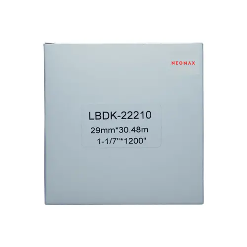 Bandă pentru imprimante de etichete BROTHER tip QL - bandă continuă de hârtie - 29 mm x 30,48 m - DK22210 (DK-22210) - PN LB-22210 - NEOMAX - 1
