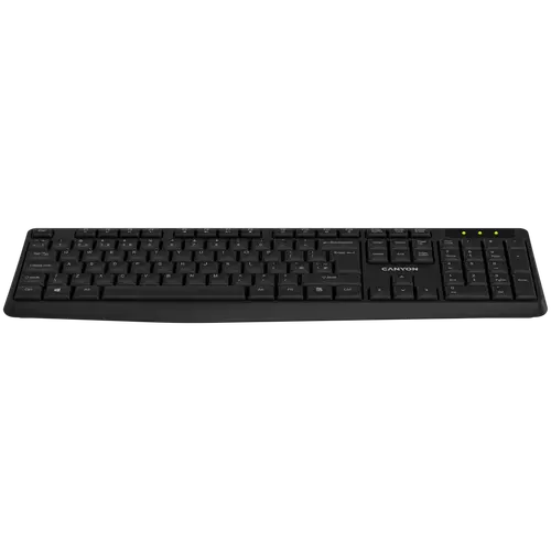 CANYON keyboard KB-W01 EN/BG Wireless Black - image 1