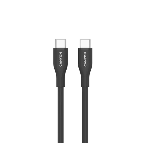 CANYON Cablu CC60SC10 C-C 60W 1m Silicon Negru - 2