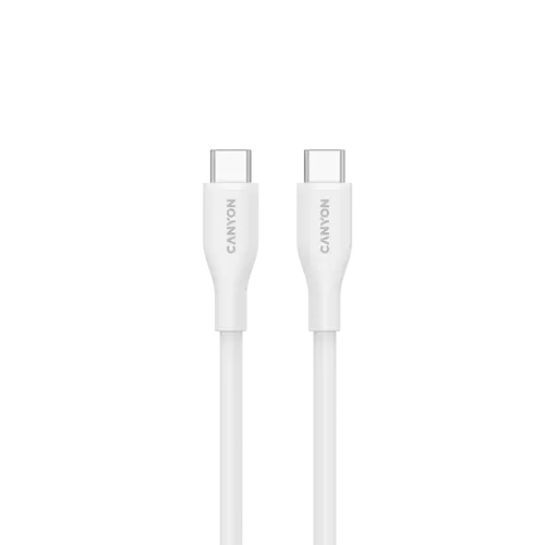 CANYON καλώδιο CC60SC10 C-C 60W 1m Σιλικόνη Λευκό - 2