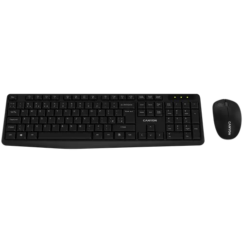 CANYON SET-W01 EN/BG Keyboard+Mouse Wireless Black
